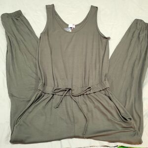 Women's Olive Jumpsuit